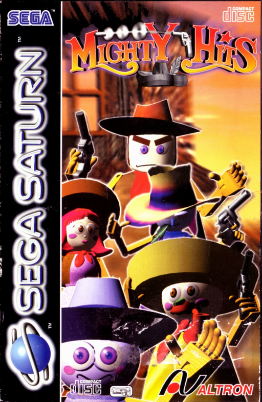 Mighty Hits box art for Sega Saturn